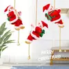 2026 Nova Decoração de Natal Papai Noel Corda de Escalada Contas de Escalada Escada Dupla Pendente Brinquedo Elétrico Infantil Presente