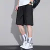 Shorts Jeans de Seda de Gelo Colorido Original Novo de Verão 2026 para Homens, Corte Reto Solto Tendência Casual Comprimento do Joelho