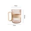 Taza de Enjuague Bucal Transparente de Lujo Ligero para Parejas Taza Sencilla para Cepillo de Dientes Infantil Taza de Plástico Taza de Enjuague Bucal de Alto Valor Taza Dental