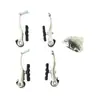 Bicicleta de montaña freno v completo clip aleación de aluminio freno negro plata juego de frenos para ciclismo accesorios