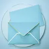 Envelope de Borda Dourada Transfronteiriço Em Estoque Capa para Envelope de Convite em Papel Perolado Fabricação de Capa para Cartão de Membro Sacola Envelope Impressão Personalizada