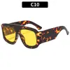 2026 Nuevas Gafas de Sol Cuadradas de Marco Grande Estilo Coreano Versátiles de Moda Tendencia con Personalidad para Fotografía Callejera y Protección UV