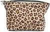 Bolsa de Maquiagem Grande Capacidade Estampa Leopardo Amazon, Bolsa de Armazenamento de Viagem de Alta Qualidade da Moda Ins, Clutch Portátil Feminino