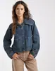 [Chaqueta de Mezclilla Personalizada para Mujer] Jalada de Fábrica Original Hermosa Chaqueta de Mezclilla para Mujer ODM Lote Pequeño con Fotos y Muestras