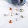 Pendientes de concha elegante barroca vintage de forma irregular hechos a mano con perlas, accesorios para pendientes