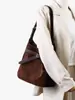 Nova Bolsa Transversal Patchwork Matte Versátil Retrô, Bolsa de Ombro Tipo Saco, Bolsa Grande de Alta Qualidade para o Dia a Dia