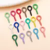 Clavos de Ojo de Oveja Pintados Color Hierro, Anillos de Ojo de Oveja, Tornillos de Ojo de Oveja, Accesorios para Joyería DIY Hechos a Mano, Clavos de Cuerno de Oveja Roscados
