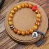 Pulsera de Hueso de Yak de Tíbet, Estilo Étnico, Cuentas Dzi, Accesorios de Turquesa, Joyería Vintage al por Mayor