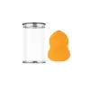 Cilindro de Aluminio Antióxido Caja de Boca de Caballo Gota de Agua Calabaza Corte Diagonal Esponja para Polvos de Maquillaje Huevo de Belleza No Látex Húmedo y Seco