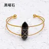 Joyería de Mano Europea y Americana Pulsera de Cristal Natural Hexagonal Doble Punta Pulsera Transfronteriza Nicho Piedra de Cristal Joyería Hecha a Mano Pulsera Mayoreo