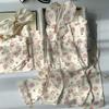 Pijama Lindo de Oveja Pequeña de Seda de Hielo para Mujer, Nuevo Set de Ropa de Casa de Manga Larga para Primavera y Otoño, Fotos Reales al por Mayor