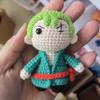Muñeca de Monstruo de Tres Ojos Colgante de Lana Colgante Tejido a Mano Producto Terminado Muñeca de Ganchillo Hecha a Mano Colgante de Ganchillo Producto Terminado