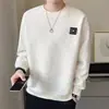 Sudadera con cuello redondo para hombre Camiseta de manga larga para hombre Nueva tendencia de estilo Otoño Primavera Ropa de Otoño Marca Tendencia Camiseta básica Top para hombre