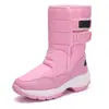 Botas de nieve talla grande para mujer 2020 invierno piel integrada forro polar botas de nieve 41 zapatos acolchados de algodón para mujer 42 entrega en una sola pieza