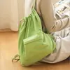 Mochila impermeable de cordón de nailon, gran capacidad, ligera, adecuada para estudiantes, desplazamientos, deportes, fitness y viajes, con diseño de cordón