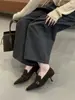 Diseñados con Estilo, Tacones de Aguja Puntiagudos para Mujer, Nuevo Modelo Otoño/Invierno 2025, Zapatos Mary Jane de Estilo Francés que Combinan Bien con Faldas