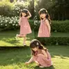 Vestido Bordado para Niñas 2025 Verano Nuevo Estilo Pastoral Infantil Floral Sin Mangas Vestido Chaleco Venta al por Mayor Transfronteriza