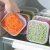 Caixa de armazenamento de carne congelada de geladeira caixa de armazenamento classificação de alimentos não mistura sabores vedada caixa de conservação fresca caixa congelada caixa de armazenamento de acampamento
