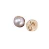 Pendientes Redondos Sencillos de Perlas Coreanas Seleccionados Cuidadosamente de Dongdaemun, Clips para Orejas, Agujas de Plata, Pendientes Atmosféricos de Estilo Retro Frío para Mujer