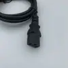 Cable de alimentación con enchufe de tres polos estándar europeo enchufe de dos polos redondos estándar europeo con conexión de cola de palabra pantalla computadora