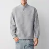 Sudadera de Media Cremallera con Cuello Alto de Alta Calidad para Hombre Momax Hombres 26 Otoño Nueva Sudadera Texturizada para Hombre 55945