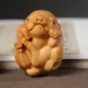Novedad Sandalo y Madera de Tuya Tallados Cerdo Salvaje Adornos de Escritorio, Artesanías de Madera Maciza, Artículos de Mano, Venta al por Mayor y Dropshipping