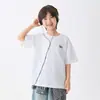 Ropa de Verano para Niños Haima para Niños: Nueva Camiseta de Verano de Manga Corta, Top Delgado, Sensación Fresca de Algodón de Seda de Hielo, Ropa Casual para Niños