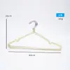 Perchas de Almacenamiento Gruesas de Colores Recubiertas de Plástico con Ranuras para Ganchos, Perchas Antideslizantes para Ropa de Adultos para el Hogar que no Dejan Marca