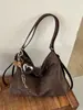 Bolso de gamuza para mujer, gran capacidad, estilo nuevo, moderno, versátil, retro, bolso de hombro, bolso cruzado, bolso tote, mochila multifuncional