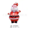 Festival de Natal Balão de Folha de Alumínio Desenho Animado Papai Noel Árvore de Natal Decoração de Festa de Natal Cenário Arranjo de Atmosfera