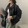 En stock. Nueva colección de otoño para mujer. Estilo chic coreano. Chaqueta de visón con cremallera otoñal, prenda exterior, ropa para mujer