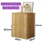 Gabinete Pequeño de Almacenamiento Engrosado con Cerradura y Puerta Estantería Simple para Estudiantes Combinación de Estanterías Bolsa de Almacenamiento Gabinete Madera