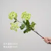 Flores artificiais em tons de verde, de haste única, para decoração de local de casamento, decoração de salão de casamento de luxo, arranjos florais de plástico