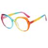 Nuevas Gafas Polygon Color Caramelo Vanguardistas Europeas y Americanas Pasarela Lujo Ligero TR90 Anti-Luz Azul Espejo Plano Ins Celebridad de Internet