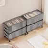Caja de Almacenamiento de Ropa Dormitorio Hogar Sandwich Extraíble Artefacto Organizador Caja Cesta a Prueba de Polvo Transparente Caja de Almacenamiento Misceláneo