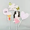 Decoración de adorno para pastel del Día del Padre, decoración de imagen, pastel de cumpleaños de chocolate, tarjeta de feliz cumpleaños de moda