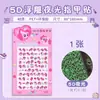 Mi Pequeño Pony Estéreo Relieve Manual de Pegatinas para Uñas Lindas para Niños y Niñas Decoración de Dibujos Animados Pegatinas Impermeables para Arte de Uñas