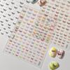 Yitu Calcomanías para Uñas con Lazo en Relieve Arte de Uñas Simple de Alta Gama Versátiles Populares Calcomanías Decorativas Yt6240