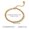 Joyería de Moda Transfronteriza Estilo Europeo y Americano Collar de Cadena Figaro de Acero Inoxidable Dorado de 18K Pulsera de Acero de Titanio de Lujo Ligero y Acabado de Alta Gama