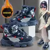 Botas de nieve de invierno para niñas, nuevo estilo 2026, zapatos de algodón con forro polar para niñas, talla grande, antideslizantes, cálidos, zapatillas deportivas para niños