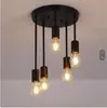 Lámpara de techo estilo americano de hierro negro, estilo industrial, lámpara retro para sala de estar, pasillo, dormitorio, estudio