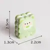 Desenho Animado Fofo Brinquedo de Comida Artificial Urso Sanduíche Biscoito Enfeites de Resina Acessórios de Decoração DIY Pequenos Enfeites de Mesa