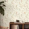 Pegatina de Pared Floral Romántica Autoadhesiva Papel Tapiz Resistente a la Humedad y al Moho Ecológico Lujo Ligero Decorativa para Pared de Dormitorio Armario Renovación
