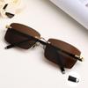 TY253 Marco Dorado Piezas de Té Tono Vibrante Explosiones Anti-UV Nueva Llegada Sin Marco Recortados Moda Gafas de Sol