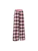 Calça Casual Xadrez Retro Americana Masculina Reta Solta Cintura Alta Perna Larga Primavera Outono Nova Versátil Comprimento Total Calça Longa Xadrez