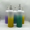 Garrafa redonda de 250ml corpo de garrafa plástica loção óleo de massagem garrafa de loção 300ML garrafa especial com bomba de pressão para suprimentos de lavagem e proteção