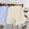 Salvador de Verano~Pantalones Cortos Deportivos de Secado Rápido con Abertura Lateral para Mujer, Cintura Elástica Holgada