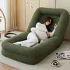 Sofá preguiçoso, cama para humanos e cães, sofá pequeno para quarto, poltrona preguiçosa individual ou dupla, sofá-cama dobrável reclinável e para dormir