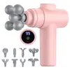 Pistola de Massagem Fascial Mini Multi-Cabeça para Casa Exercício Muscular Massageador Relaxamento Profissional Pistola de Massagem Fascial para Pescoço Multifuncional Homens Mulheres