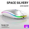 Atacado de Fábrica Transfronteiriço Escritório E-Sports Gaming Silencioso Recarregável Bluetooth Mouse Notebook Luminoso Sem Fio Mouse